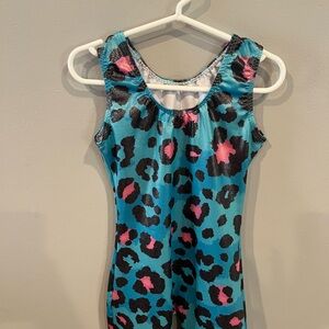 Leopard Print Sleeveless Leotard